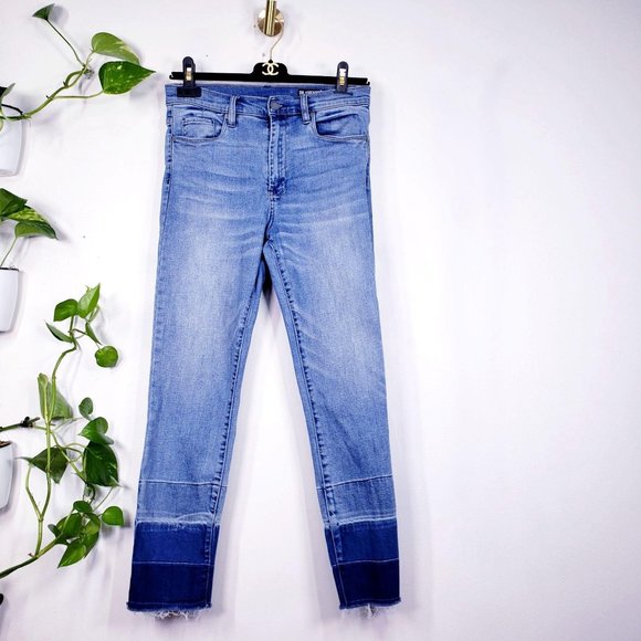 BLANKNYC Women's Light Blue Washed Madison Crop Ankle Skinny Jeans 27 High Rise - Picture 1 of 10